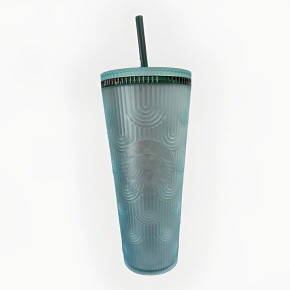 Starbucks Other - Starbucks Spring Soft‎ Touch Green Scales 9 inch Tumbler 2024